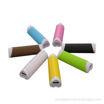 Promotional Gift with High Quality 2,600mAh Lipstick Portable Power Bank